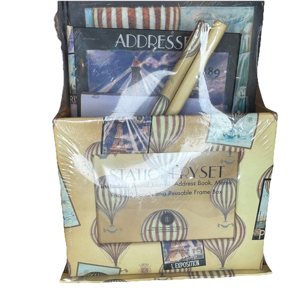 Chad Barrett/Art in‎ Motion stationary Gift Set. '. 'New Sealed' Hot Air Balloon